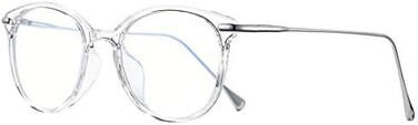 COASION Blue Light Blocking Glasses for Women Vintage Round Anti Blue Ray Computer Game Eyeglasses Small Face