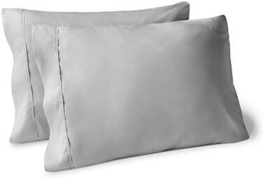 مجموعة وسائد فاخرة من الألياف الدقيقة النعومة 1800 من Bare Home - مزدوجة مصقولة - مقاومة للتجاعيد (مجموعة التوسعة النهائية مكونة من 2، رمادي فاتح)