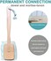 Mr.Cui'shop Natural Exfoliating Loofah luffa loofa Bath Brush On a Stick - With Long Wooden Handle Back Brush For Men &amp; Women - Shower Sponge Body Back Scrubber Pack of 1