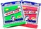 HMI Asian Exfoliating Bath Washcloth - Red - Green GOLDSANGSA, 8 Count (Pack of 1)