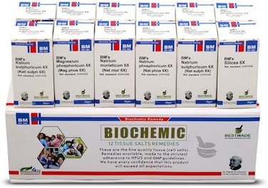 Bestmade Naturalproducts.com Economy Pack Tissue Cell Salt Kit All 12 Schussler Cell Salts With Easy To Use Remedy Chart, Boost Your Immune System, Stimulate Natural Healing, Provide Cellular Nutriti