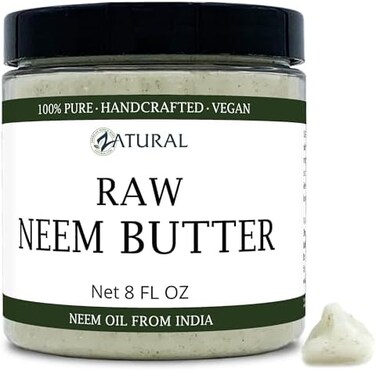 Zatural Organic Neem Butter-Shea Butter, Coconut Oil, Neem Oil, Neem Leaf, Marula Oil, Kokum Butter, Rosemary (8 Ounce)