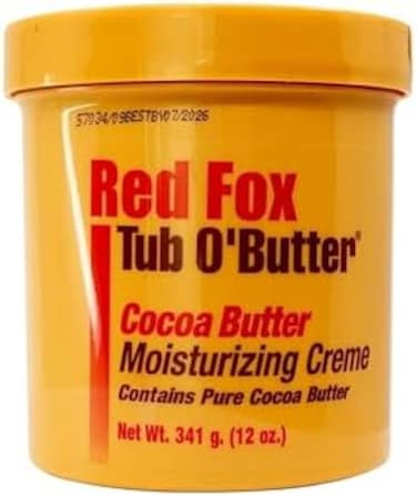 Red Fox Tub O' Butter Cocoa, Moisturizing Creme 10.5 oz