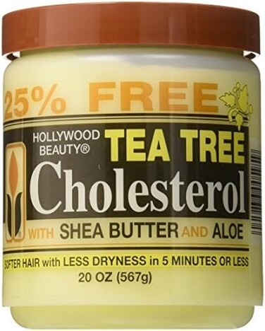 Hollywood Beauty Tea Tree Cholesterol with Shea Butter &amp; Aloe, 20 Ounce