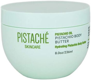 Pistach&eacute; Skincare Pistachio Oil Whipped Body Butter Cream Moisturizer (a.k.a The Boyfriend Body Butter) + Hydrates Dry Skin and Nourishes + Vitamin E + Antioxidant Protection, 8.0 oz