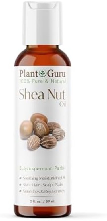 Plant Guru African Shea Butter Oil 2 oz 100% Pure Natural Skin, Body And Hair Moisturizer. DIY Butters, Lotion, Cream, lip Balm &amp; Soap Making Supplies, Eczema &amp; Psoriasis Aid, Stretch Mark Product