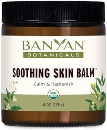 Banyan Botanicals Soothing Skin Balm - Certified Organic, 4 oz - Neem and Vetiver Supporting the Natural Healing Process of Red, Irritated Skin, and Scaly, Dry Rashes