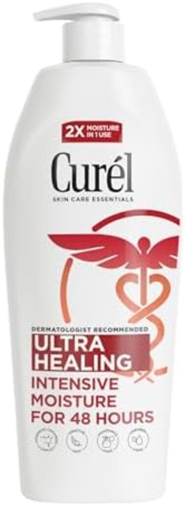 Curel Ultra Healing Body Lotion, Moisturizer for Extra Dry Skin, Body and Hand Lotion with Advanced Ceramide Complex and Hydrating Agents, for Tight Skin, 13 Ounces