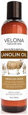 velona Lanolin Oil USP Grade 8 oz   100% Pure and Natural Carrier Oil   Refined, Cold pressed   Skin, Hair, Body &amp; Face Moisturizing   Use Today - Enjoy Results