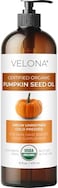 velona Pumpkin Seed Oil USDA Certified Organic - 16 oz   100% Pure and Natural Carrier Oil   Unrefined, Cold Pressed   Cooking, Face, Hair, Body &amp; Skin Care   Use Today - Enjoy Results
