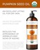 velona Pumpkin Seed Oil USDA Certified Organic - 8 fl oz   100% Pure and Natural Carrier Oil   Unrefined, Cold Pressed