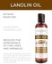 velona Pure and Natural Lanolin Oil USP Grade - 4oz