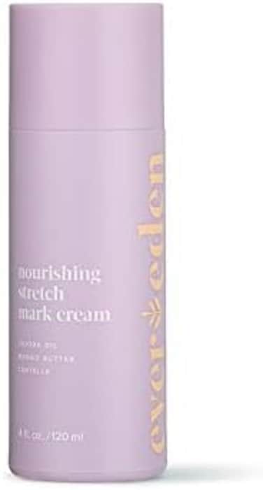 ايفيدين كريم مغذي لعلامات التمدد بسعة 4 اونصة سائلة   للعناية بالبشرة النظيفة وغير المعطرة   طبيعي ونباتي   يمنع علامات التمدد