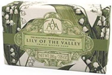 AAA DE AROMAS ARTESANALES DE ANTIGUA Floral - Triple-Milled Luxury Soap Bar - Lily of the Valley - 200 g / 7 oz (SLS and Paraben Free)