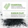 Rustic Maka Deep Cleansing Charcoal &amp; Clay Soap Bar &ndash; Activated Charcoal Face &amp; Body Soap for Acne-Prone, Oily, and Sensitive Skin &ndash; Kaolin Clay Formula for Pore Cleansing &amp; Oil Control