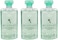 Bvlgari Au The Vert (Green Tea) Shampoo and Shower Gel Set of 3, 2.5 Fluid Ounce Bottles