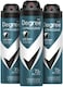 Degree Men Antiperspirant Deodorant Dry Spray Black + White Protects from Deodorant Stains Antiperspirant for Men with MotionSense Technology, 3.8 Ounce (Pack of 3)