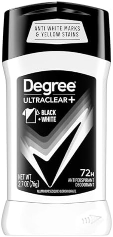 Degree Men MotionSense Ultra Clear Invisible Solid Anti-perspirant, Black &amp; White 2.70 oz (Pack of 4)