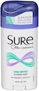 SURE, Antiperspirant Deodorant, Solid, Unscented, 2.6 Ounce (Pack of 6)