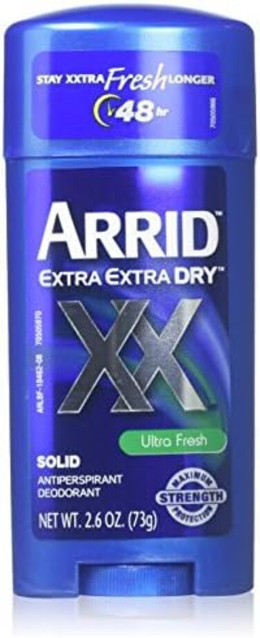 Arrid XX Ultra Fresh, Extra Extra Dry, Solid Antiperspirant Deodorant, 2.6 Oz. (Pack of 3)