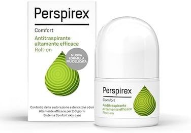 PERSPIREX Comfort Antiperspirant Deodorant Roller, 20 ml, Unscented, Roll-On