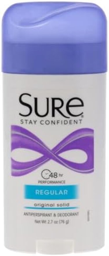 Sure Wide Solid Deodorant for Men and Women, Regular - 2.7Oz