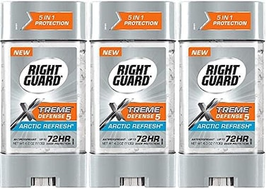 Right Guard Total Defense 5 Power Gel, Antiperspirant and Deodorant, Artic Refresh 4 Ounce (Pack of 3)