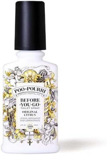 Poo-Pourri Before-You-Go Toilet Spray, Original Citrus, 4 Fl Oz - Lemon, Bergamot and Lemongrass