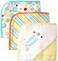 Luvable Friends Unisex Baby Cotton Terry Hooded Towels, Yellow, One Size