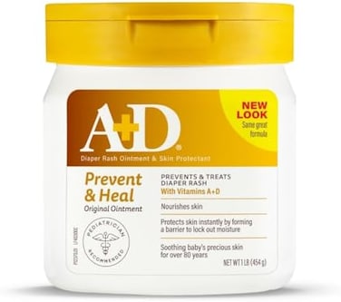 A+D Original Diaper Rash Ointment, Skin Protectant With Lanolin And Petrolatum, (Packaging May Vary) Cream 16 Ounce (Pack Of 1)