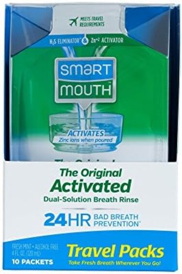 SmartMouth Mouthwash Packets, Clean Mint, 10 Count