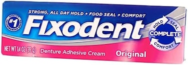 Fixodent Denture Adhesive Cream Original 1.4 Ounce (41ml) (6 Pack)