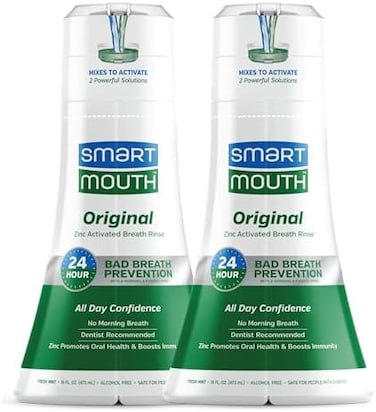 SmartMouth Smart Mouth Mouthwash, Fresh Mint - 16 oz - 2 pk