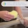 Scrub Daddy Original Dish Sponge, Smiley Face Sponges for Cleaning &amp; Washing Up -Kitchen Non Scratch Scourers with FlexTexture Firm &amp; Soft Scrubbing, Dishwashing Scrubber - Yellow