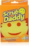 Scrub Daddy Original Dish Sponge, Smiley Face Sponges for Cleaning &amp; Washing Up -Kitchen Non Scratch Scourers with FlexTexture Firm &amp; Soft Scrubbing, Dishwashing Scrubber - Yellow