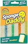 Scrub Daddy Sponge Daddy Dual Side Scrubber + Sponge Set Of 4 Assorted