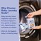 Nellie's All Natural Baby Powder Laundry Detergent Tin (80 Loads) Safe For Infants Sensitive Skin, Non-Toxic - 2.2 Pounds
