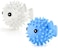 Kikkerland Puffer Fish Laundry Reusable Cute Dryer Buddies, Eco-Friendly Dryer Buddies, Non-Toxic PVC Plastic, Blue &amp; White (Set of 2)