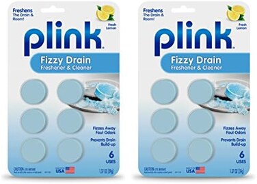 منظف الصرف فيزي من بلينك، 6 قطع (عبوة من 2)، رائحة الليمون