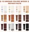 SEISSO Furniture Repair Kit, 12 Colors Wood Touch up Paint, Wood Stain, Wood Filles, Wood Paint Restore Any Wooden Floors, Cabinet, Tables, Carpenters, fix furniture Scratches, Cracks, Hole
