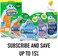 Scrubbing Bubbles Fresh Gel Toilet Bowl Cleaning Stamps, Helps Keep Toilet Clean and Helps Prevent Limescale &amp; Rings, Rainshower Scent, 1 Dispenser with 24 Fresh Gel Stamps