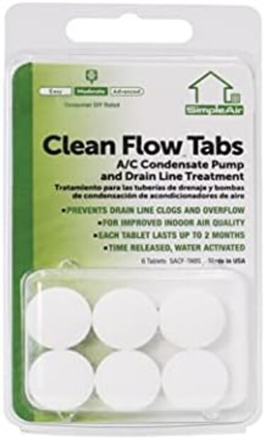 عروات معالجة خط تصريف التدفئة والتهوية وتكييف الهواء من كلين فلو، 6 قطع