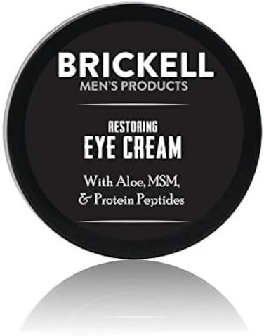 Brickell Men's Products Brickell Men's Eye Recovery Cream, Natural &amp; Organic Anti-Aging Eye Moisturizer To Reduce Puffiness, Wrinkles, Dark Circles, Crow's Feet &amp; Under-Eye Bags, 0.5 Oz, Unscented