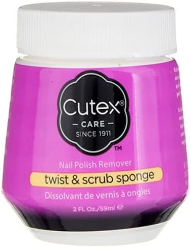 CUTEX SPONGE POLISH REMOVER twist &amp; scrub 52 ml