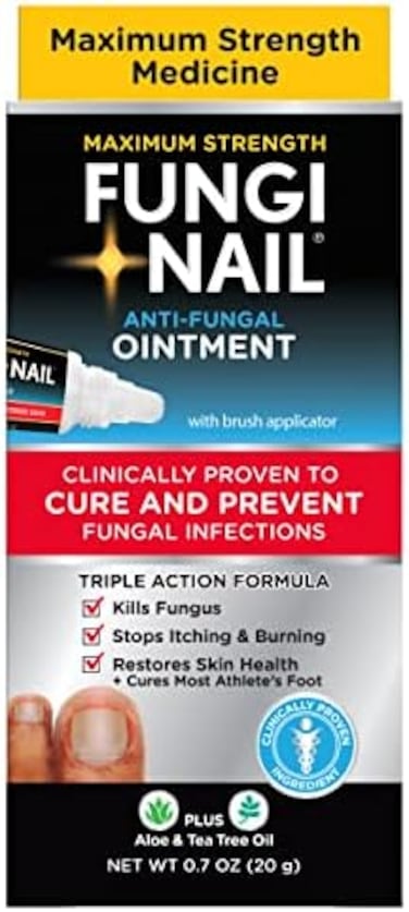 Fungi Nail Anti-Fungal Ointment, Kills Fungus That Can Lead to Nail &amp; Athlete&rsquo;s Foot with Tolnaftate &amp; Clinically Proven to Cure Infections, Natural Color, 0.7 Fl Oz