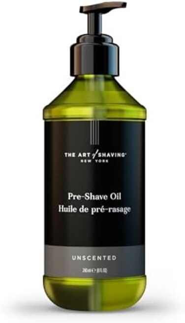 ذا ارت اوف شيفينج زيت ما قبل الحلاقة غير المعطر للرجال - تم اختباره سريريًا للبشرة الحساسة - يحسن انزلاق الشفرة لحلاقة دقيقة ومريحة - 8.5 اونصة