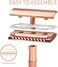 Bambaw Metal Razor for Women with Safety Razor Stand   Rose Gold Women Razor   Eco Razor Women   Fits All Double Razor Blades   Reusable Razor Women   Zero Plastic   Eco Beauty   Sustainable Home
