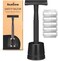 Bambaw Black Metal Safety Razor With Razor Holder   Single Blade Razor For Men And Women   Manual Men's Razor   Men's Safety Razor Blades   Fits All Safety Razor Blades   Free From