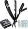 Utopia Care Professional Barber Straight Edge Razor Safety with 100-Pack Derby Blades - 100 Percent Stainless Steel