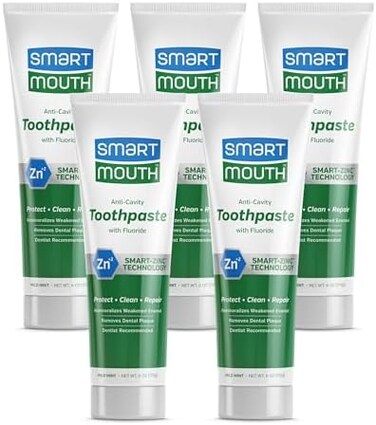 SmartMouth Premium Toothpaste for Elite Oral Health Protection, 6 oz, 5-Pack